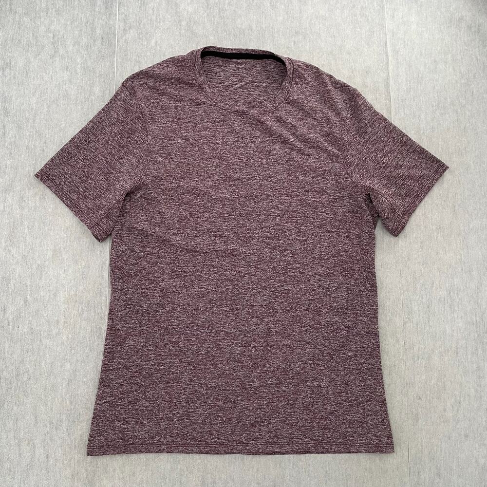 Lululemon Shirt Adult Small Red Drysense Short Sleeve Crew Neck Gym Tee Mens S